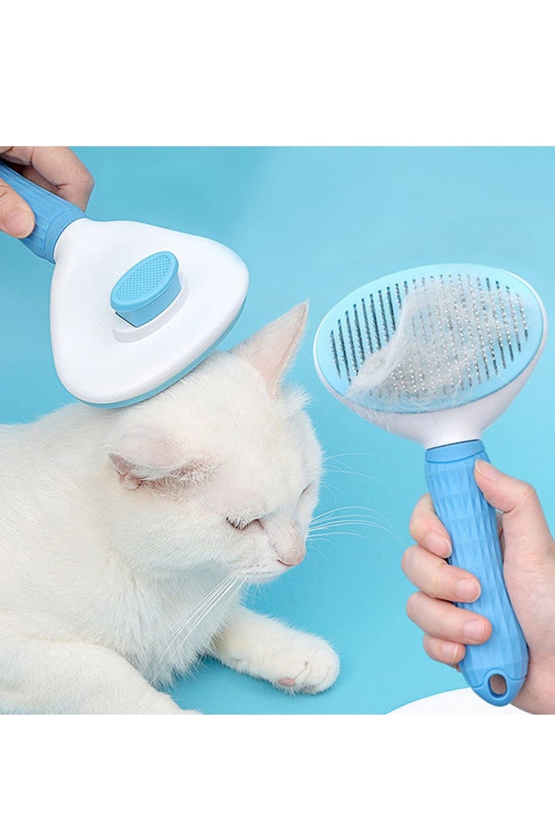 5-Piece (Cat Hair Brush, Cat Nail Clipper with Nail File, Two Jerking Gloves) Kit for Cats Puppies Small Pets Grooming and Shedding Pet Hair Removal Cat Claw Care Scissors Set - Image 4